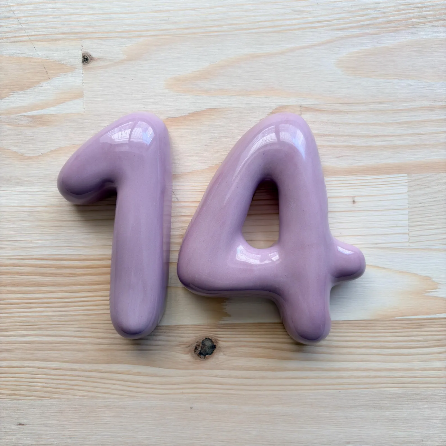 Personalized Ceramic Bubble Number – Handmade House Number Sign | LA017
