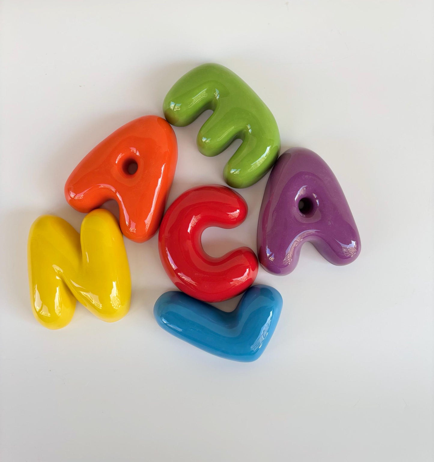 Handmade Custom Ceramic Letters,Personalized Baby Gift