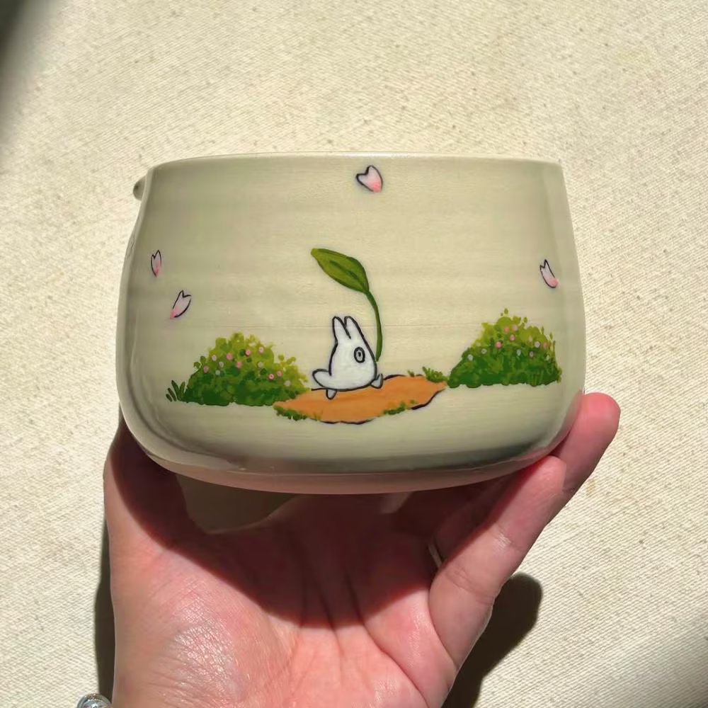 Forest Spirit Ceramic Matcha Set | Handmade Matcha Bowl Set | LA038