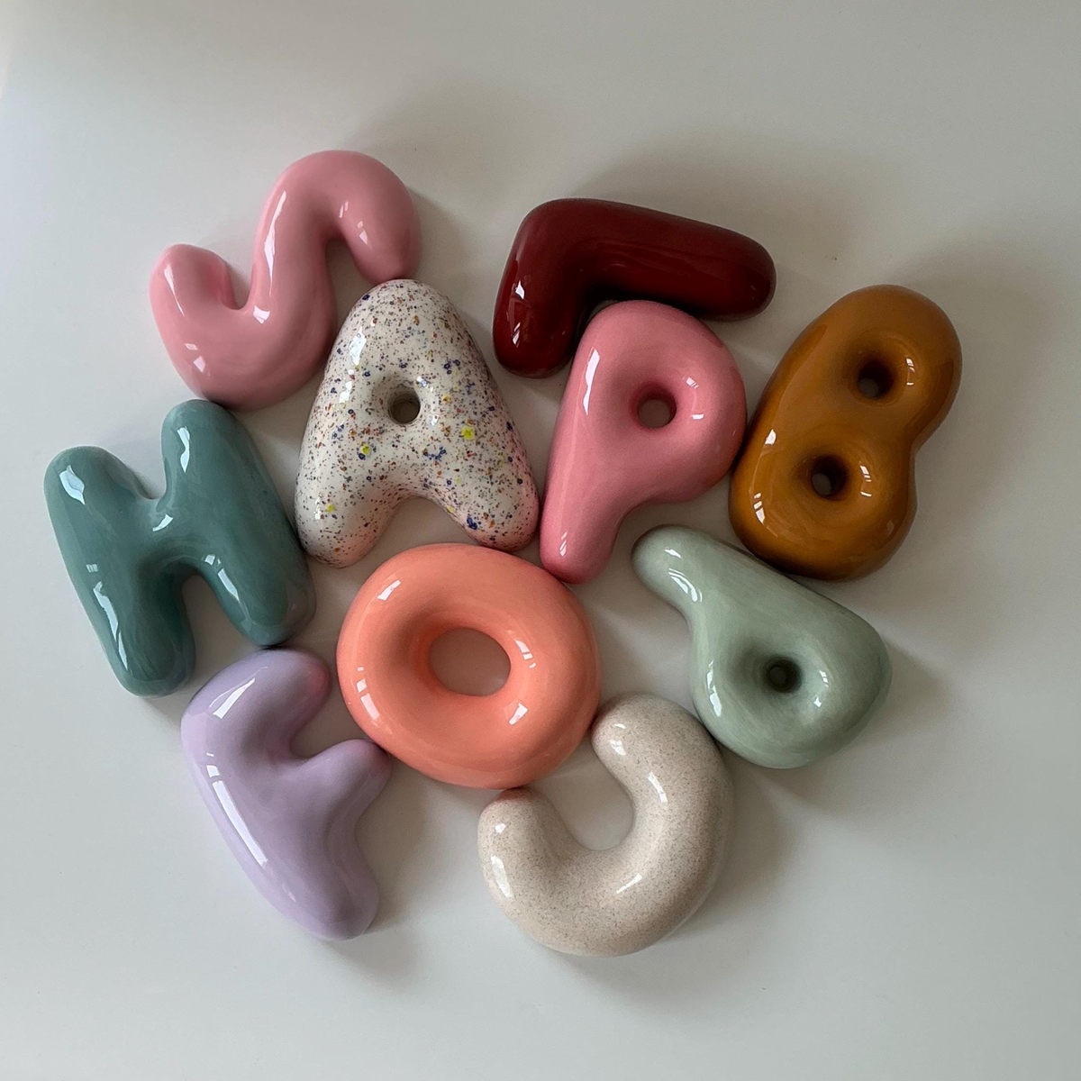 Handmade Custom Ceramic Letter | LA012