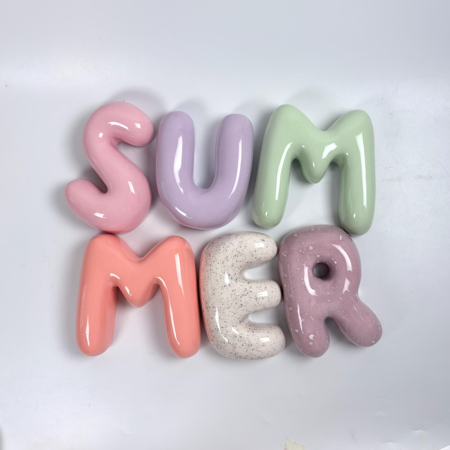 Handmade Ceramic Letter: Custom Wall Decor
