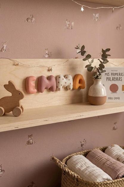 Baby Shower Ceramic Letters - Paint you own pottery & Biscuits (Unglazed / Ready to Paint) | LA016