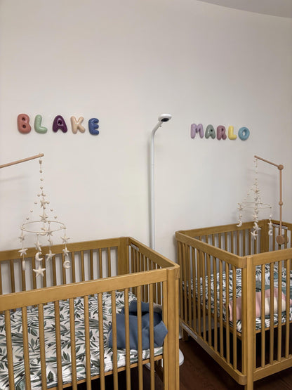 Handmade Ceramic Letter: Nursery Wall Decor, Custom Name Sign