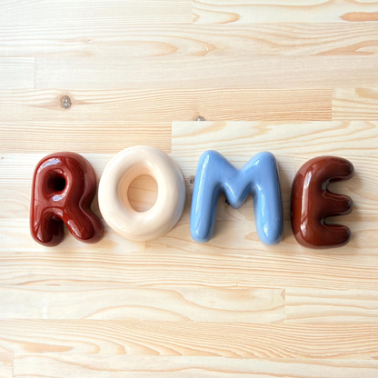 Handmade Custom Ceramic Letters-Personalized Ceramic Letter | LA008