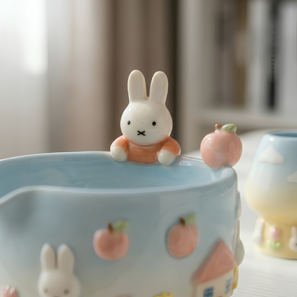Ombre Miffy Matcha Bowl | Handmade Ceramic Chawan | LA025