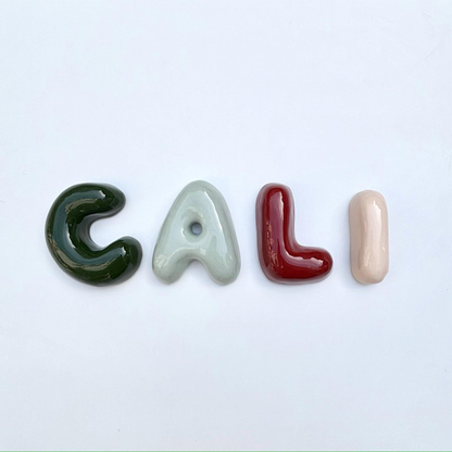 Handmade Custom Ceramic Bubble Letters | LA013