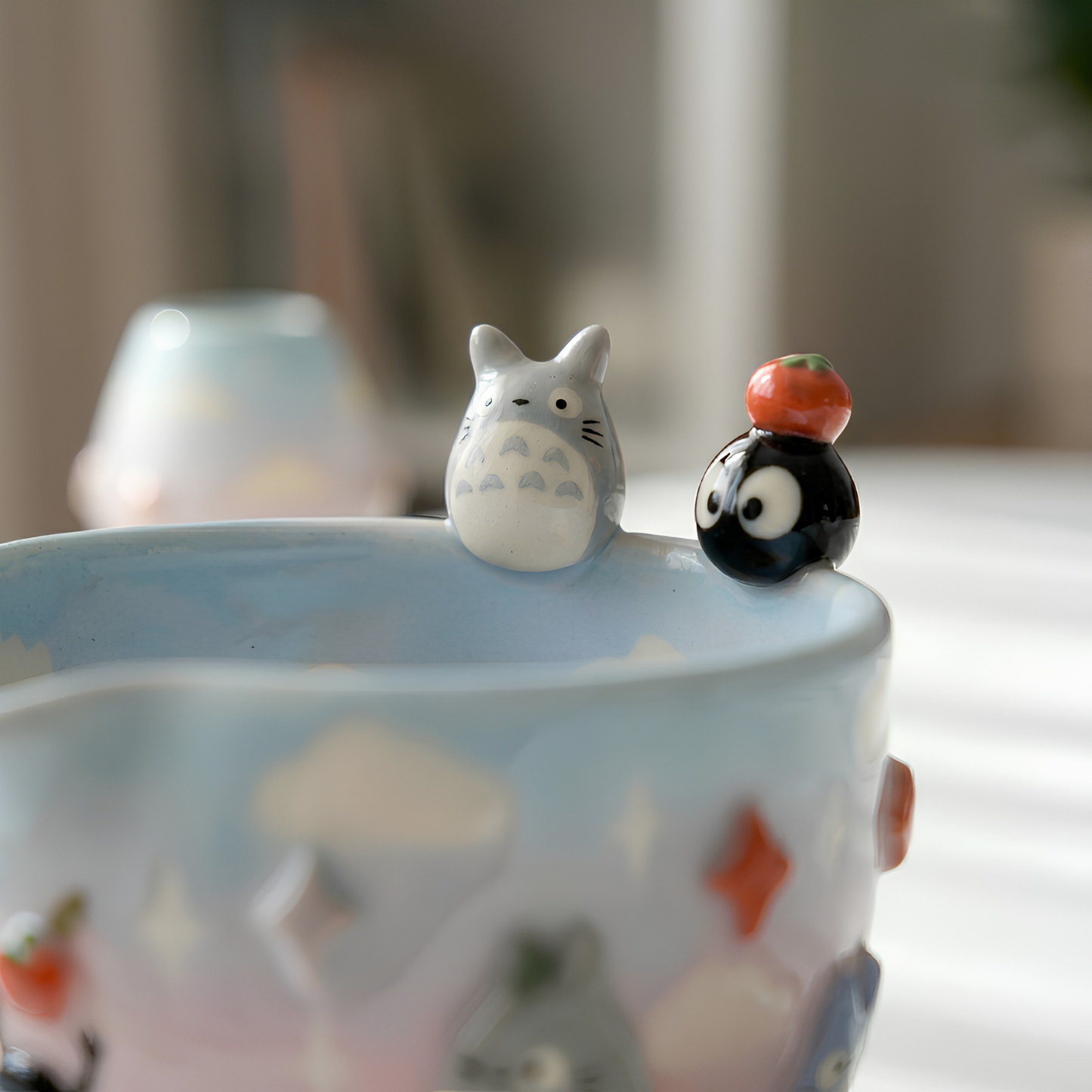 Ombré My Neighbor Totoro Matcha Bowl | Handmade Ceramic Chawan | LA022
