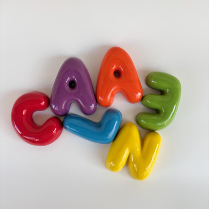 Handmade Custom Ceramic Letters-Personalized Ceramic Letter | LA008