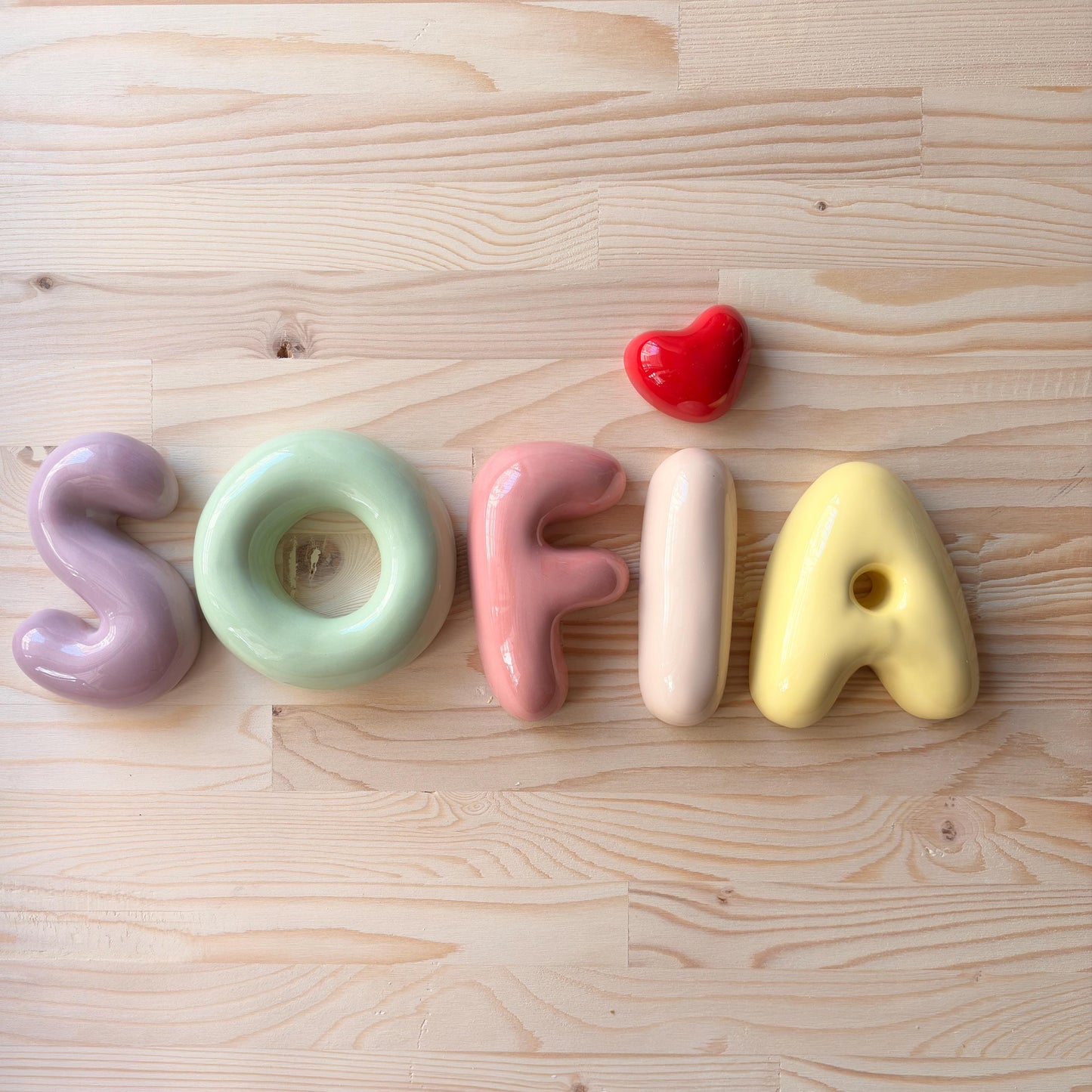 Custom Ceramic Bubble Letter