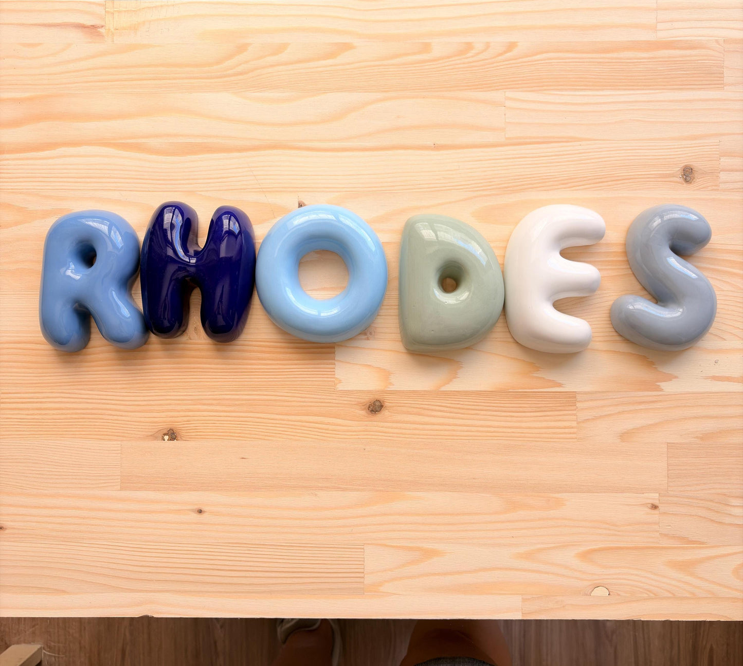 Handmade Custom Ceramic Letters-Personalized Ceramic Letter