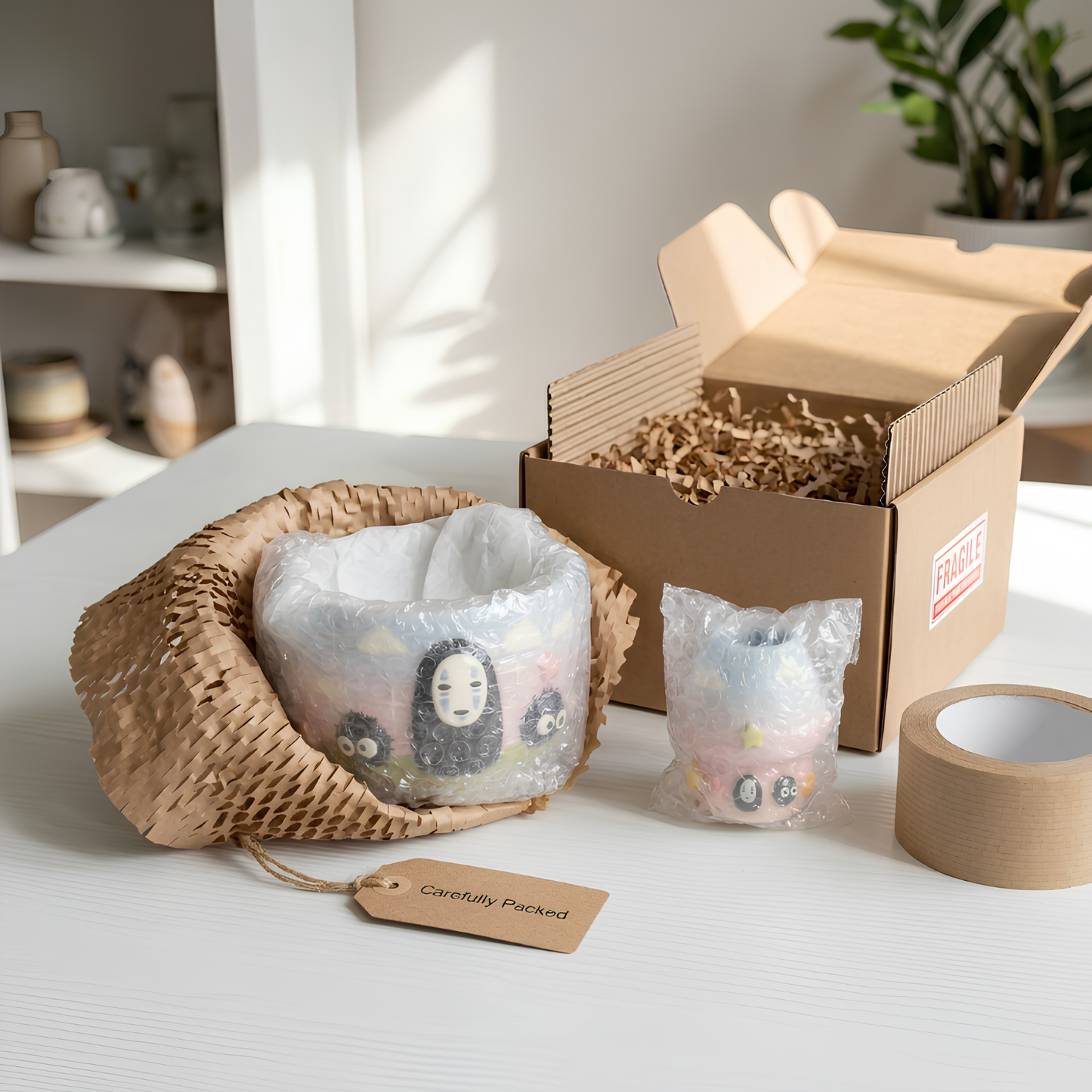 Ombre Noface Matcha Bowl | Handmade Ceramic Chawan | LA026