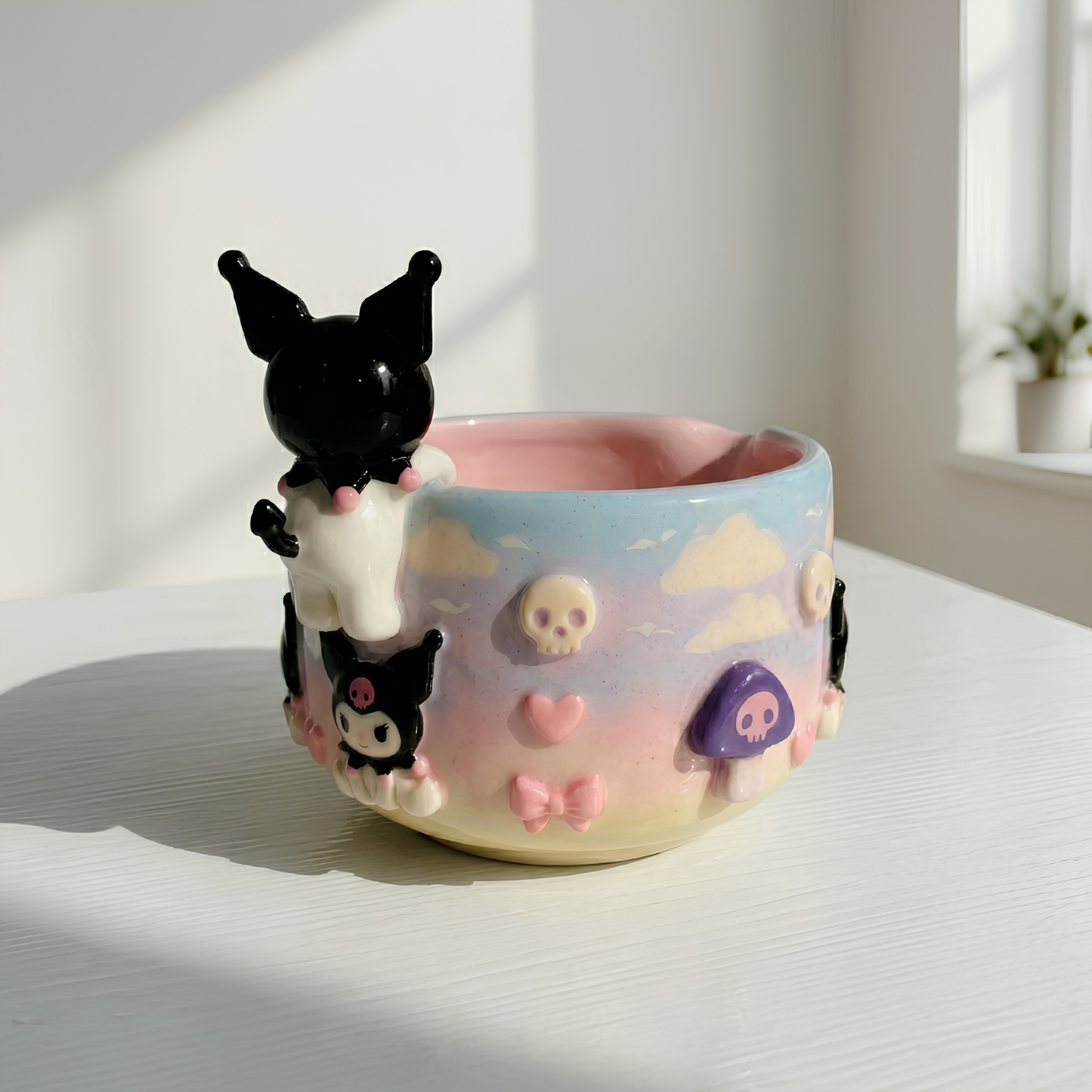 Ombré Kuromi Matcha Bowl | Handmade Ceramic Chawan | LA021