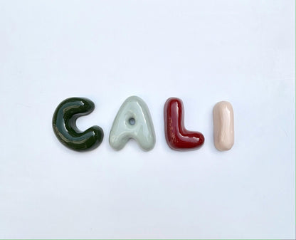 Handmade Custom Ceramic Bubble Letters