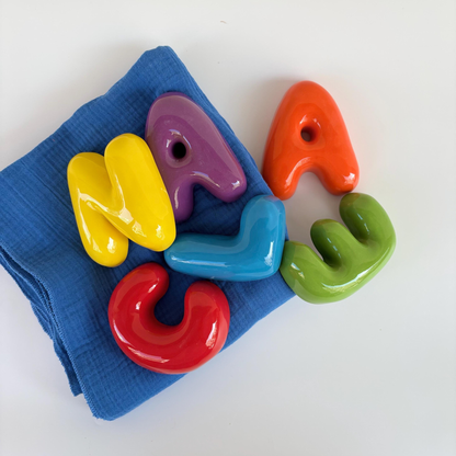 Handmade Custom Ceramic Letters-Personalized Ceramic Letter | LA008