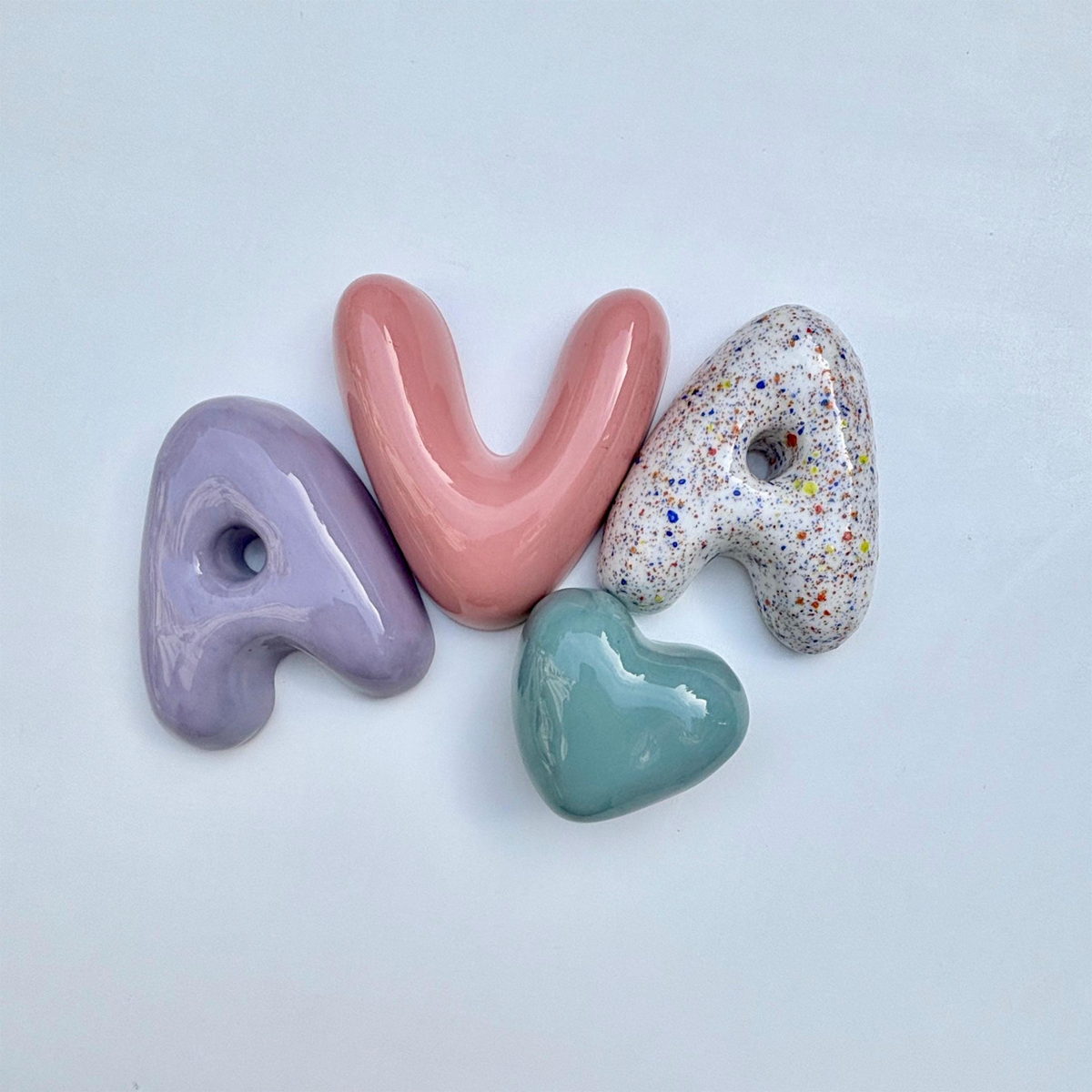 Handmade Custom Ceramic Bubble Letters | LA013
