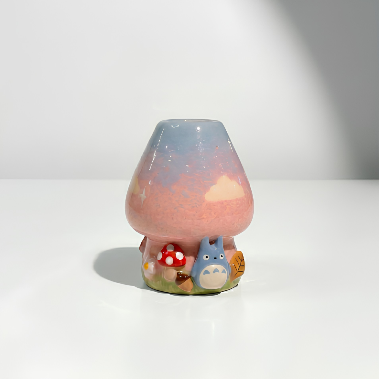 My Neighbor Totoro & Soot Sprite 3D Handcrafted Ceramic Matcha Bowl and Whisk Holder Set • HX25