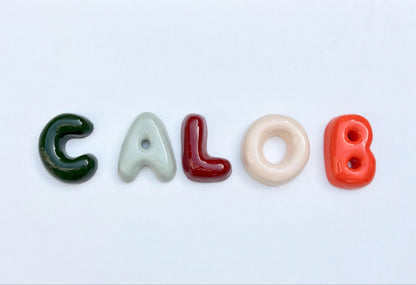 Handmade Custom Ceramic Bubble Letters