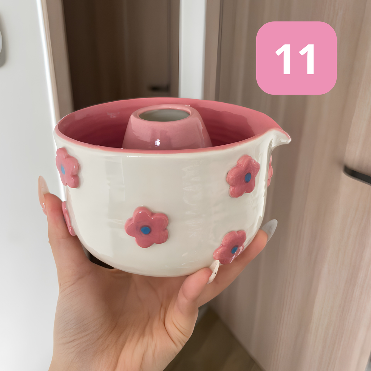Handmade Matcha Tea Set Ready to Ship - Ceramic Matcha Bowl Set with Whisk Holder - Unique Tea Lover Gift - Birthday Gift - LA