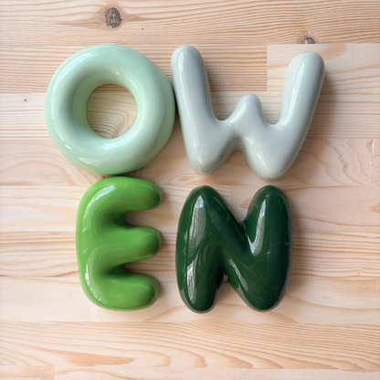 Handmade Custom Ceramic Letter | LA012