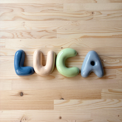 Handmade Custom Ceramic Letters-Personalized Ceramic Letter | LA008