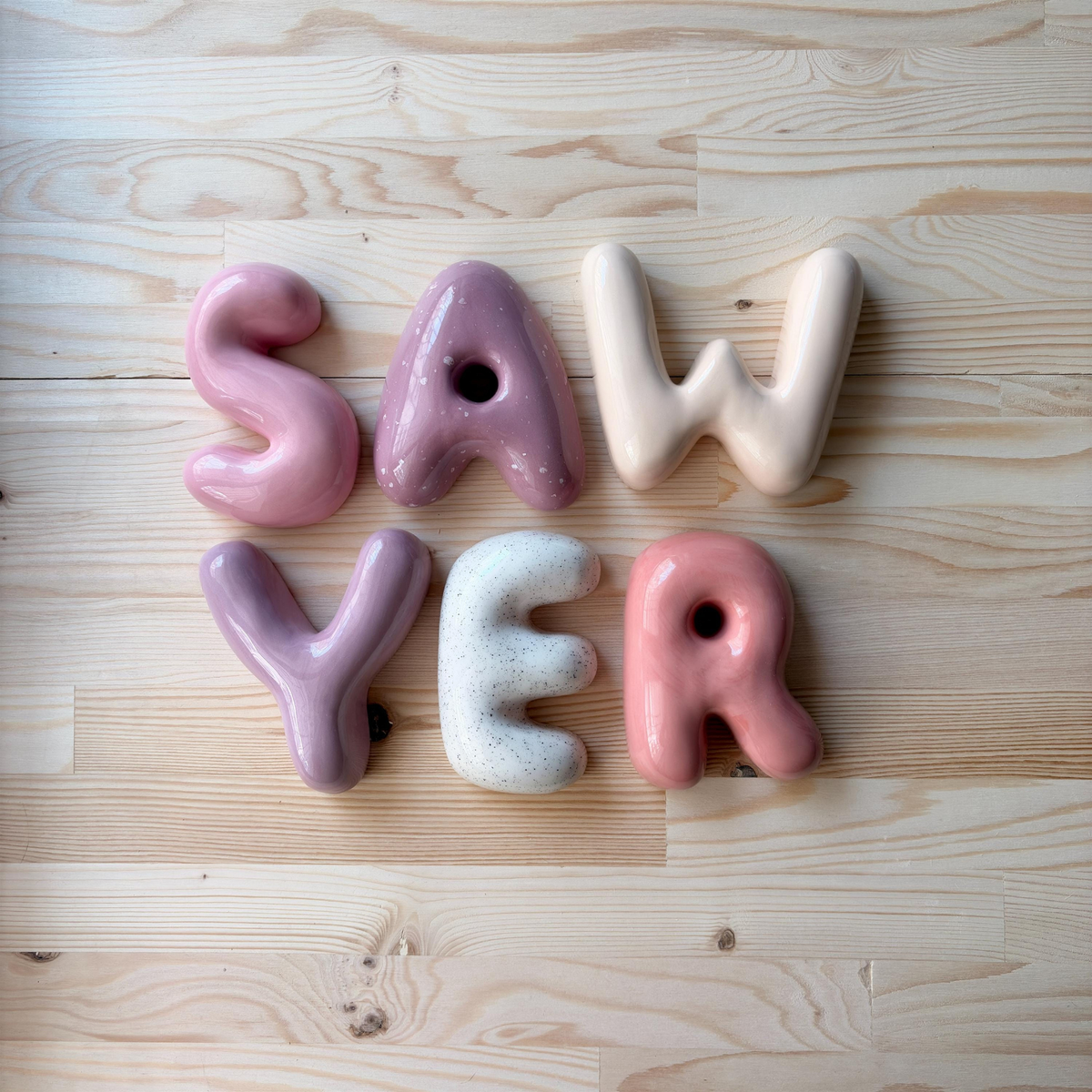Handmade Custom Ceramic Letter | LA012