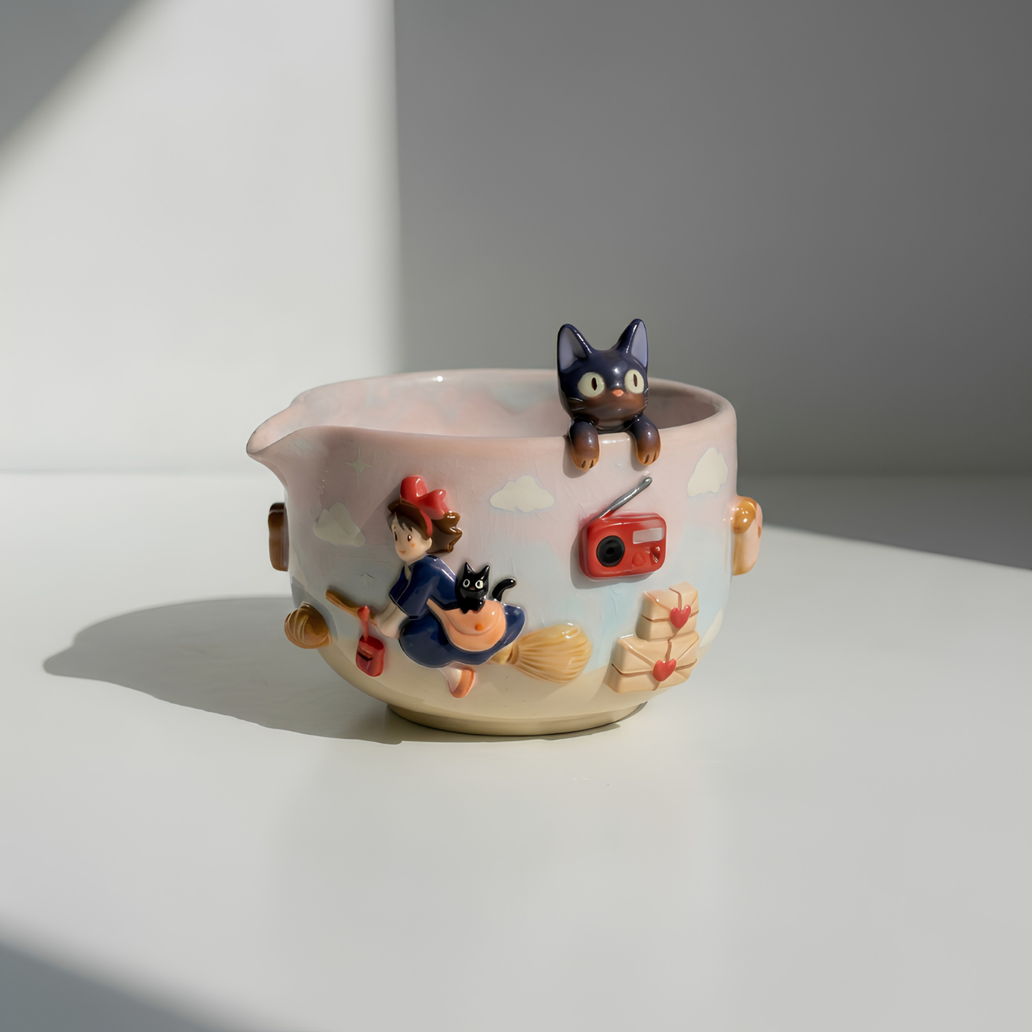Ombre Kiki's delivery service Matcha Bowl | Handmade Ceramic Chawan | LA09