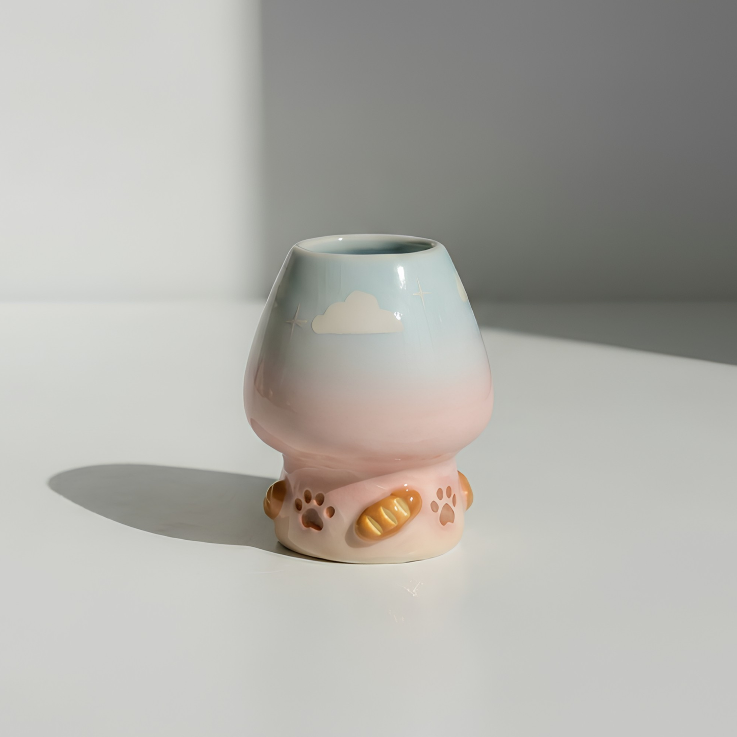 Ombre Kiki's delivery service Matcha Bowl | Handmade Ceramic Chawan | LA09