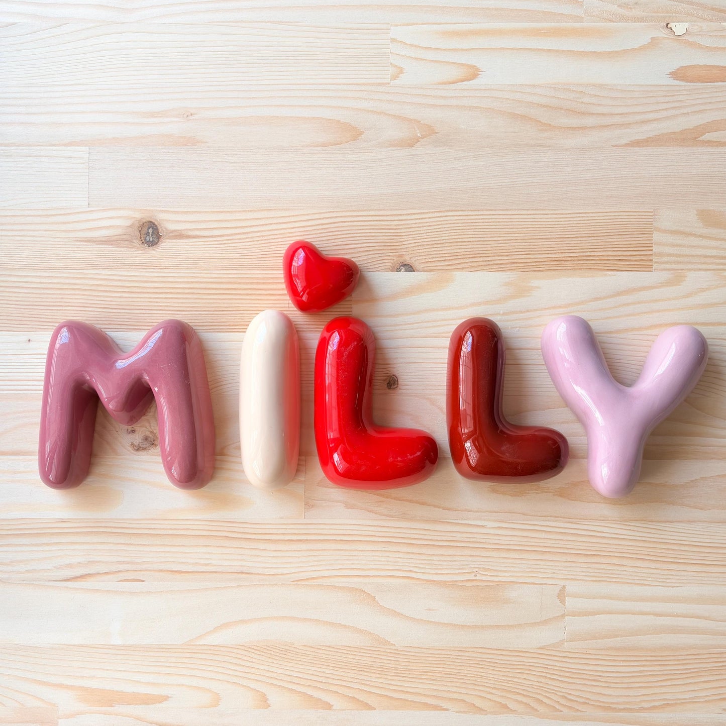 Handmade Custom Ceramic Letters-Personalized Ceramic Letter