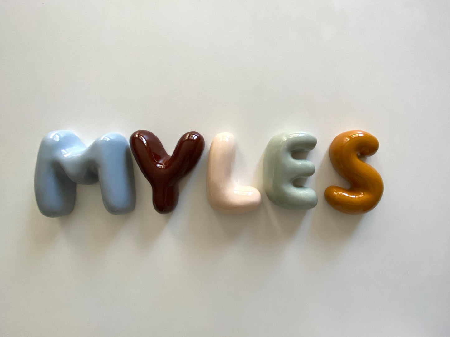 Handmade Custom Ceramic Letters-Personalized Ceramic Letter