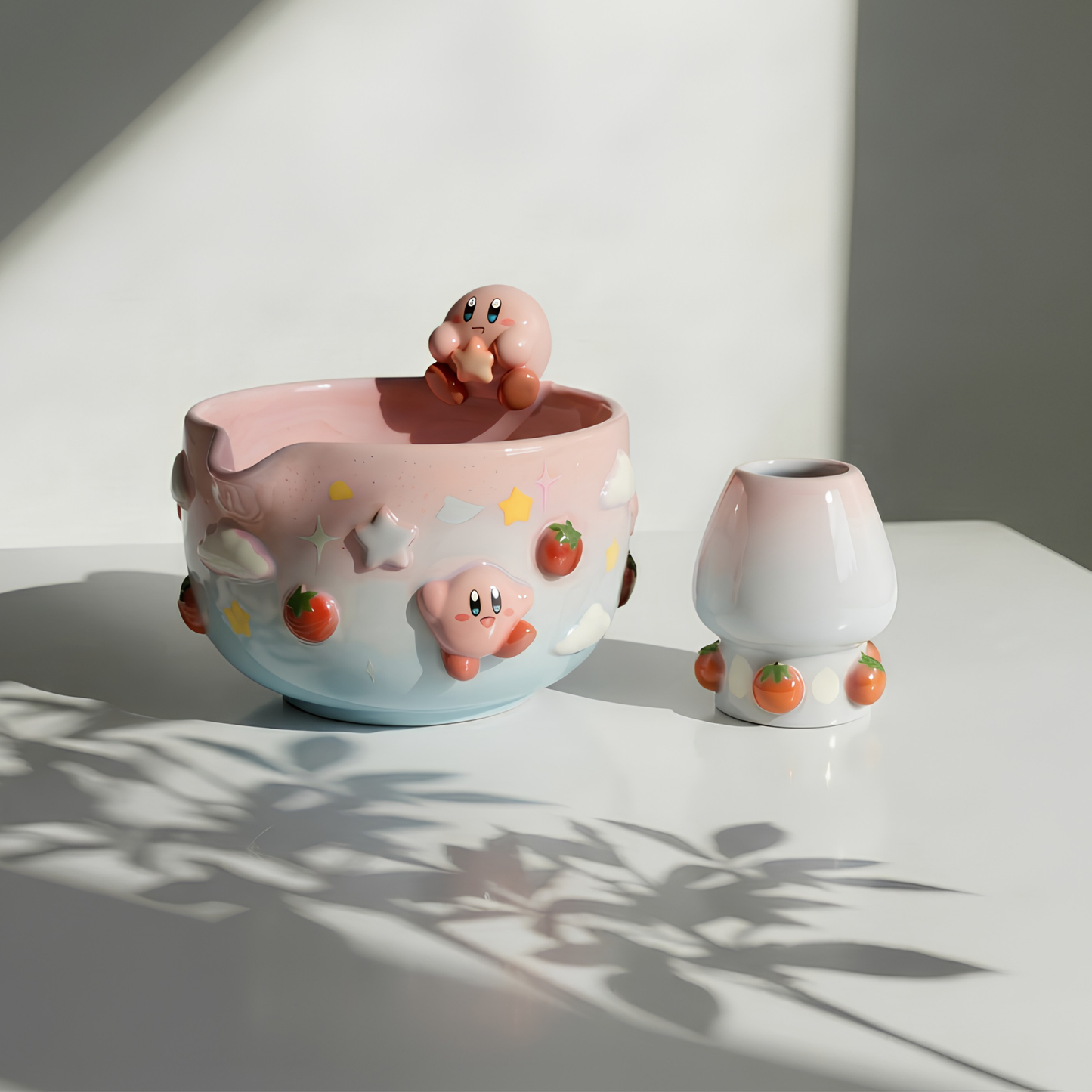Ombre Kirby Matcha Bowl | Handmade Ceramic Chawan | LA016