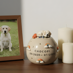 Pet urn Rainbow | Personalized Ceramic Keepsake | LA202
