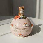 Pet urn Rainbow | Personalized Ceramic Keepsake | LA202