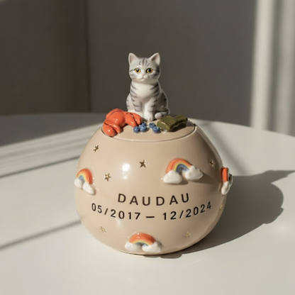 Pet urn Rainbow | Personalized Ceramic Keepsake | LA202
