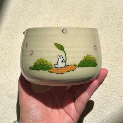 Forest Spirit Ceramic Matcha Set  | Handmade Matcha Bowl Set | LA038