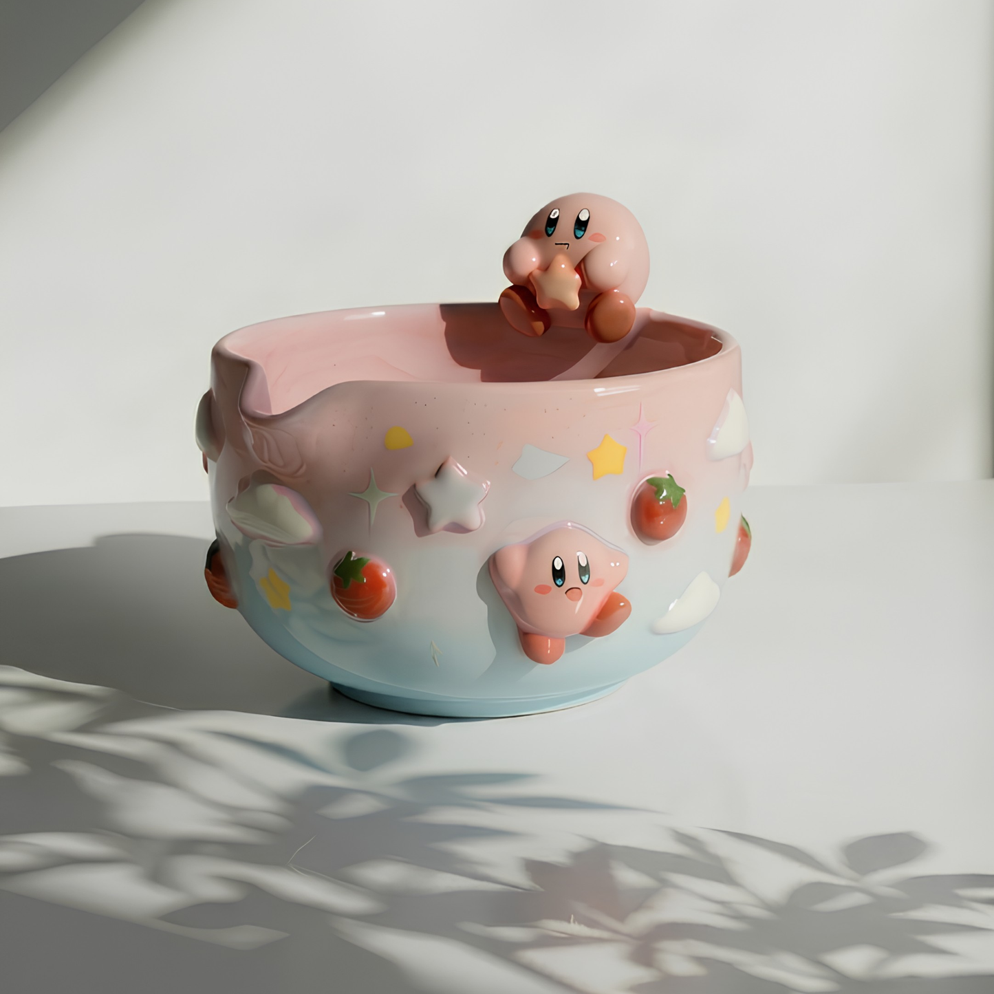 Ombre Kirby Matcha Bowl | Handmade Ceramic Chawan | LA016