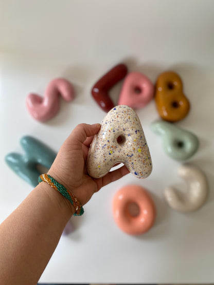 Handmade Custom Ceramic Letter