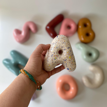 Handmade Custom Ceramic Letter | LA012