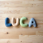 Handmade Ceramic Letter: Nursery Wall Decor, Custom Name Sign | LA002