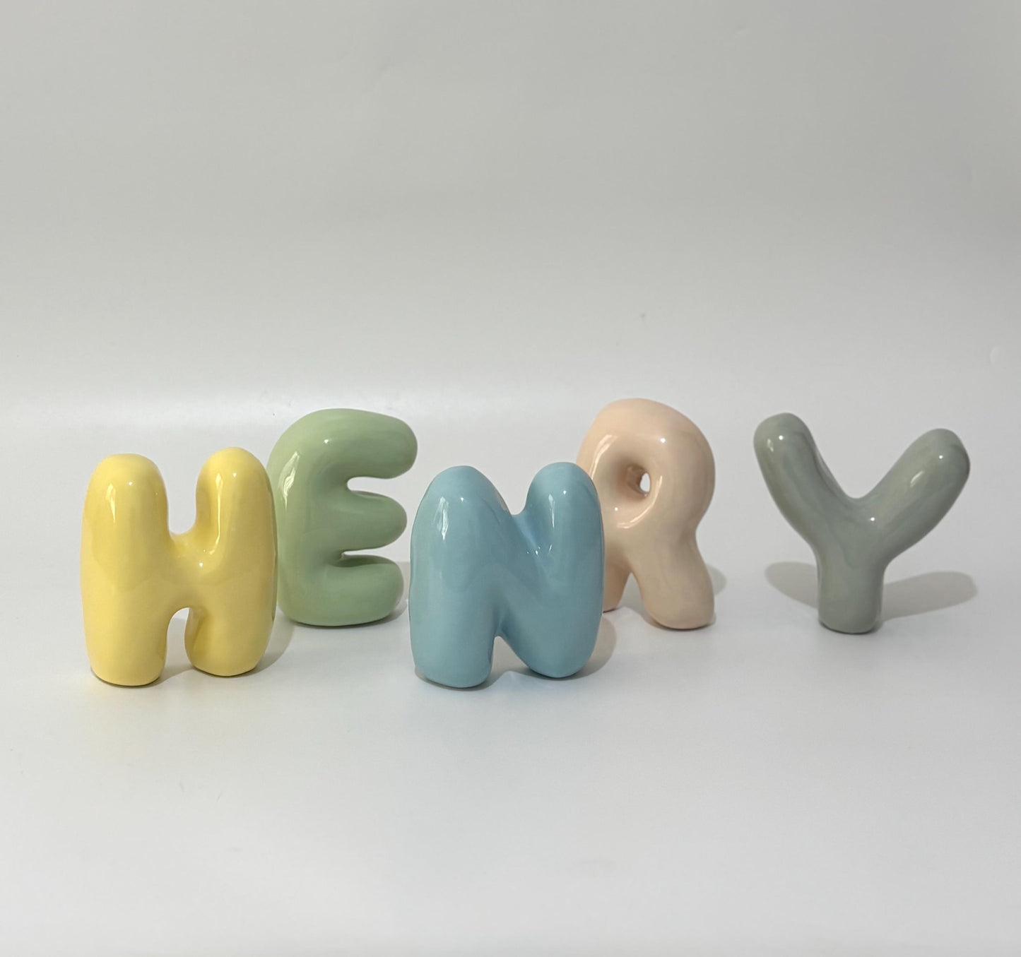 Free Standing Ceramic Letter - Handmade Custom Ceramic Letters | LA015
