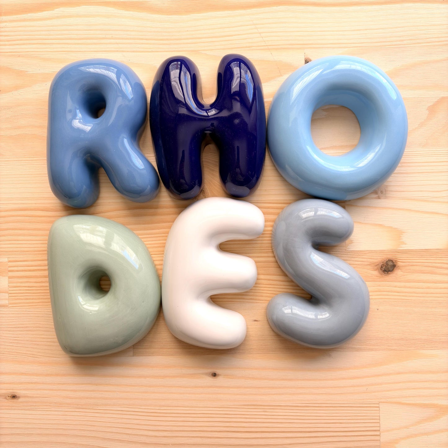 Handmade Custom Ceramic Letters-Personalized Ceramic Letter
