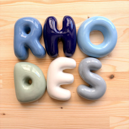 Handmade Custom Ceramic Letters-Personalized Ceramic Letter