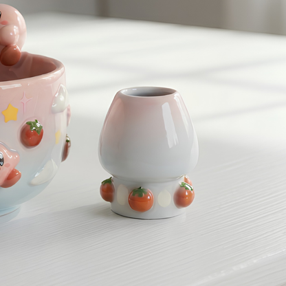 Ombre Kirby Matcha Bowl | Handmade Ceramic Chawan | LA016