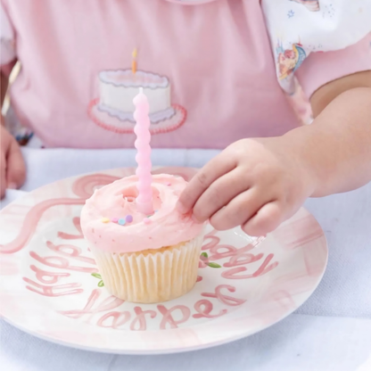 Personalized Handcrafted Ceramic Plate: Heirloom Bows & Pedestal Cake | BHL005