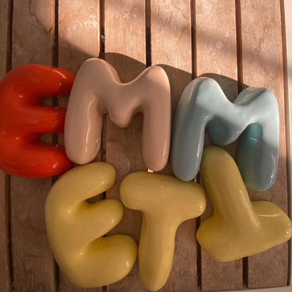 Handmade Custom Ceramic Bubble Letters | LA013