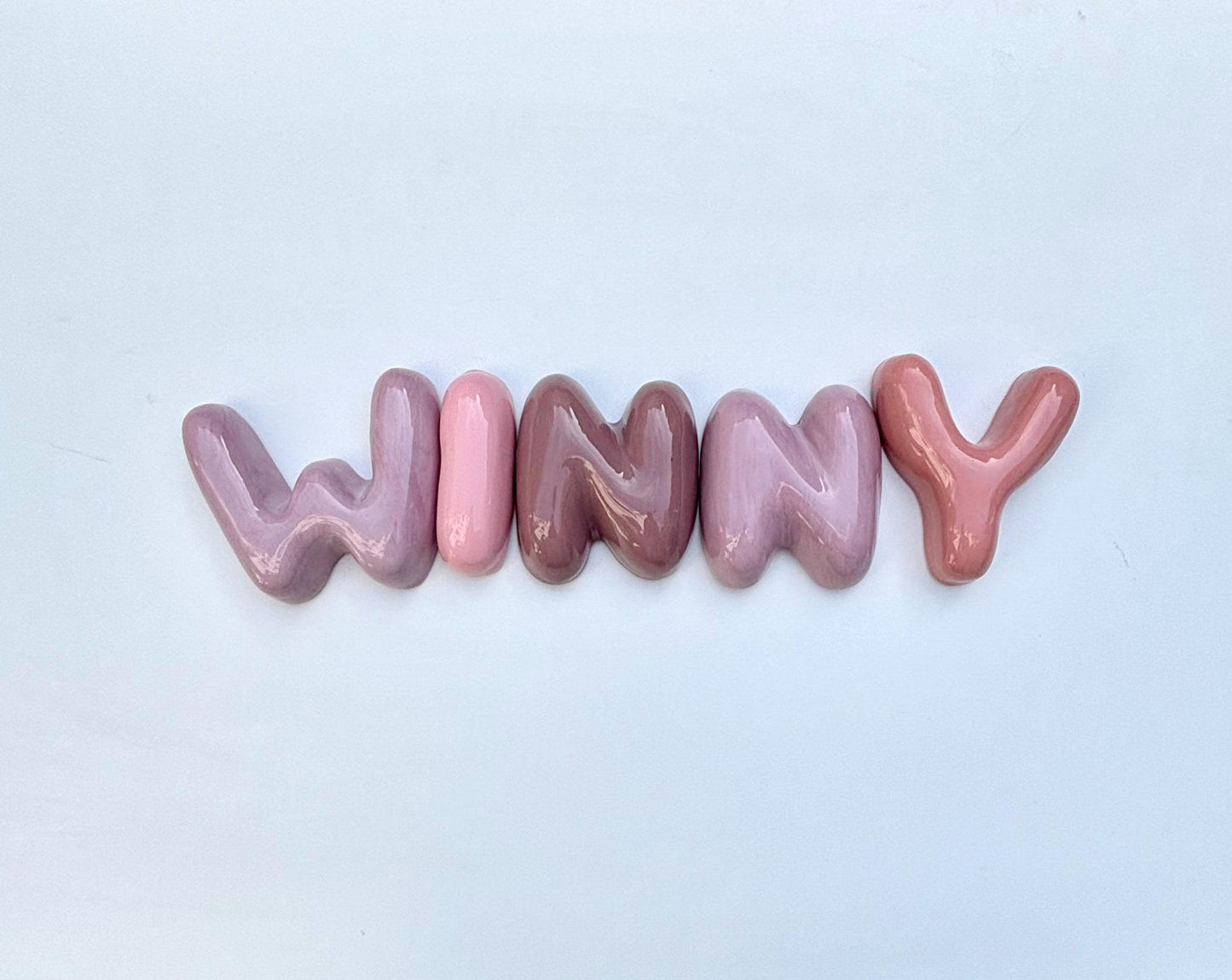 Handmade Custom Ceramic Bubble Letters