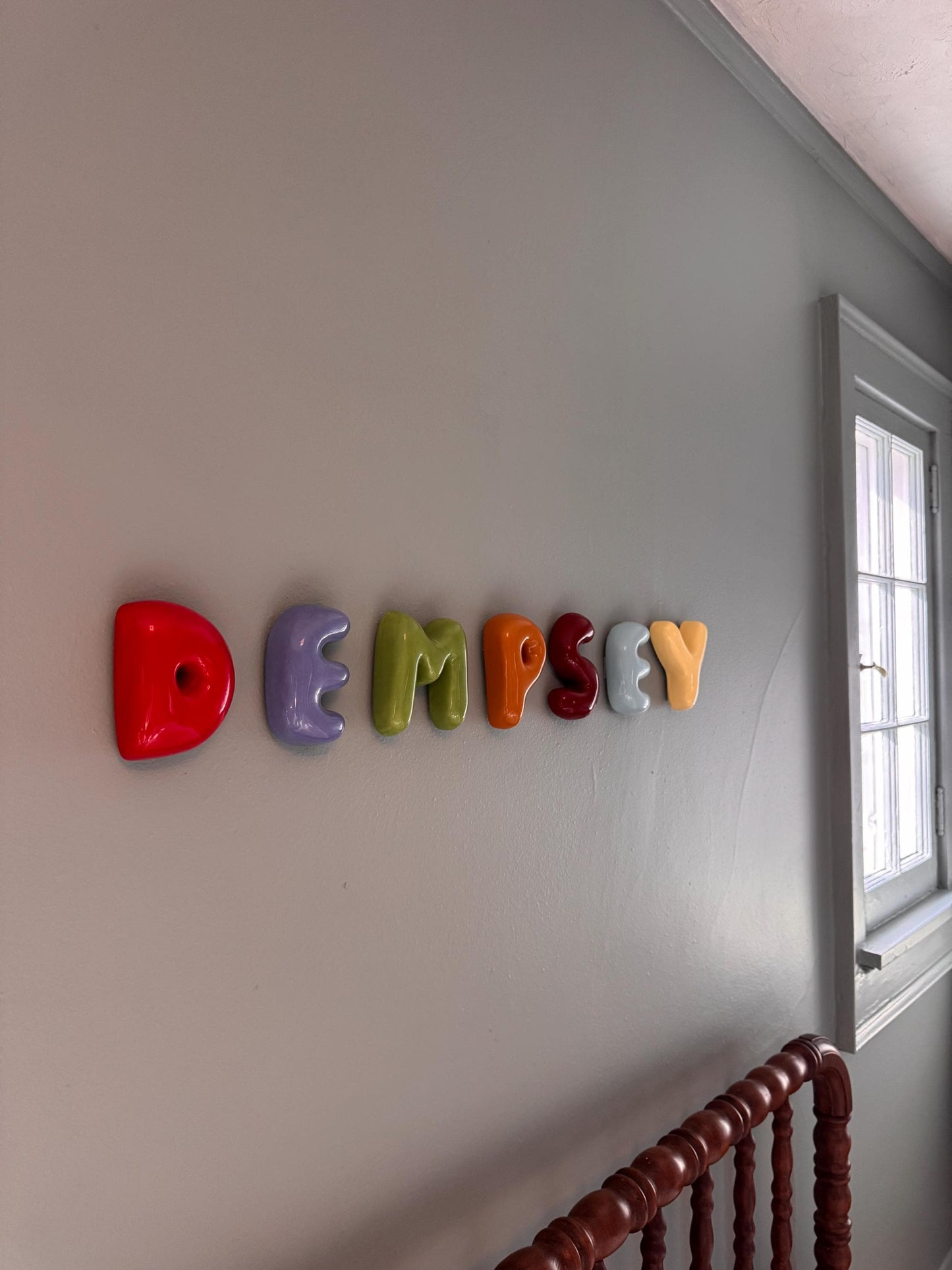 Handmade Custom Ceramic Letter