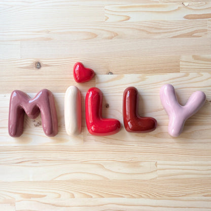Handmade Custom Ceramic Letters,Personalized Baby Gift