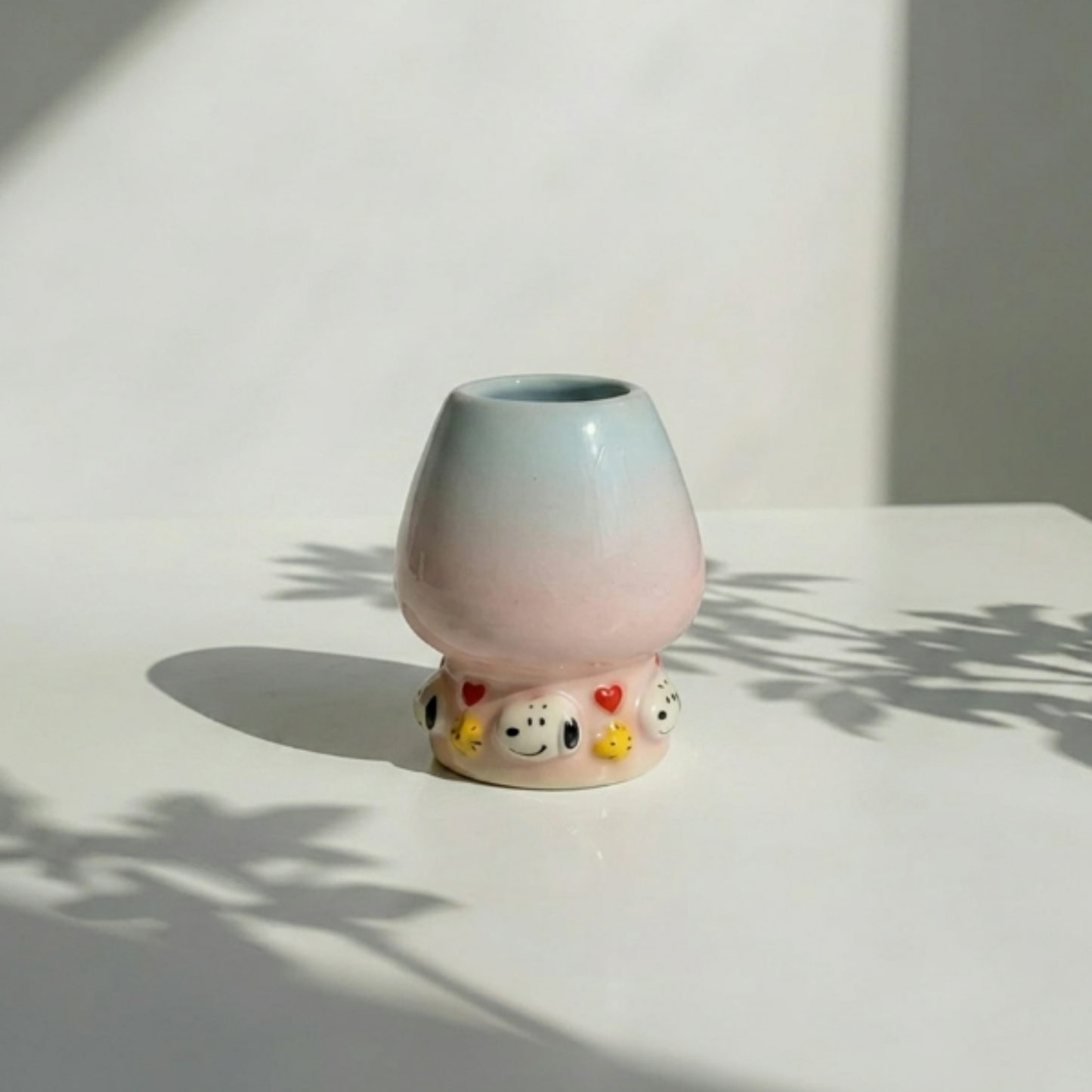 Ombre Snoopy Matcha Bowl | Handmade Ceramic Chawan | LA013