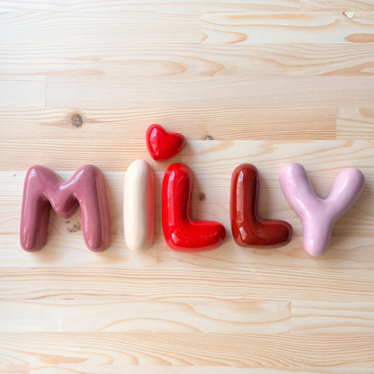 Handmade Custom Ceramic Letters-Personalized Ceramic Letter | LA008