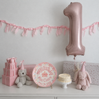 Custom Ceramic Birthday Plate Girl, Pink Scalloped Sprinkles Plate, Personalized Name Date Plate, Preppy Girls Birthday Decor | B075